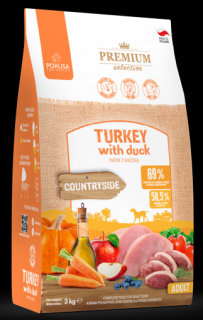 Pokusa Premium Selection Countryside Turkey with Duck Sucha Karma dla psa op. 3kg