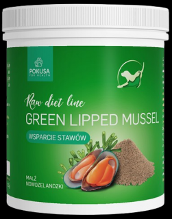 Pokusa RawDietLine Green Lipped Mussel (Małż Nowozelandzki) dla psa i kota op. 150g