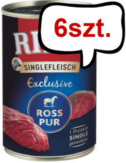 Rinti Singlefleisch Exclusive Konina (mit ross pur) Mokra Karma dla psa op. 400g Pakiet 6szt.