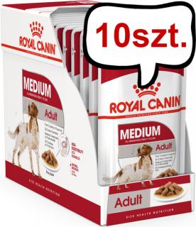 Royal Canin Adult Medium Mokra Karma dla psa op. 140g Pakiet 10szt.