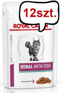 Royal Canin Vet Renal with Fish Mokra Karma dla kota op. 85g Pakiet 12szt.