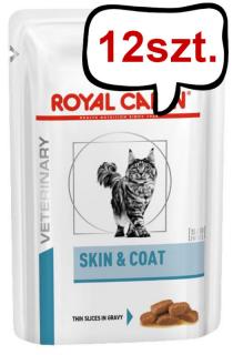 Royal Canin Vet SkinCoat Mokra Karma dla kota op. 85g Pakiet 12szt.