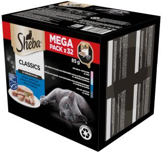 Sheba Classics Mega Pack Adult Mokra karma dla kota op. 32x85g WYPRZEDAŻ