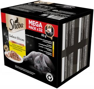 Sheba Selection Mega Pack Adult Mokra karma dla kota op. 32x85g