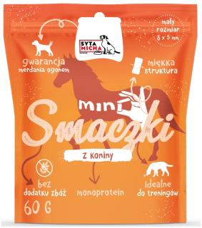 Syta Micha Przysmak Mini Smaczki z koniny dla psa op. 60g