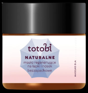 Totobi Naturalne Bezzapachowe masło W SŁOICZKU na łapki i nosek dla psa i kota op. 50ml