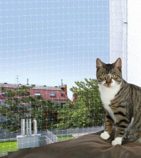 Trixie Siatka ochronna na okno lub balkon dla kota rozm. 4x3m transparentna nr kat. 44323