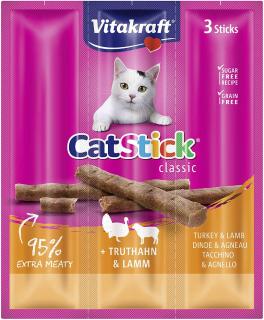 Vitakraft Kabanosy Cat Stick Mini indyk i jagnięcina dla kota op. 3szt.