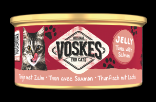 Voskes Original Jelly Tuna with Salmon (Tuńczyk z łososiem) Mokra Karma dla kota op. 85g