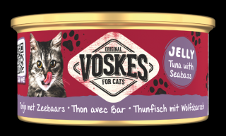 Voskes Original Jelly Tuna with Seabass (Tuńczyk z okoniem) Mokra Karma dla kota op. 85g