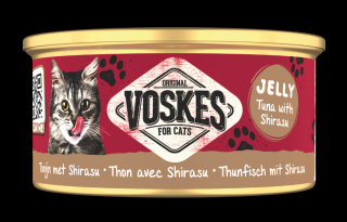 Voskes Original Jelly Tuna with Shirasu (Tuńczyk z Shirasu) Mokra Karma dla kota op. 85g
