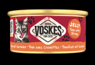 Voskes Original Jelly Tuna with Shrimp (Tuńczyk z krewetkami) Mokra Karma dla kota op. 85g