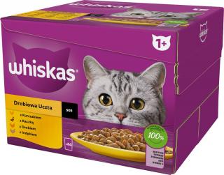 Whiskas Adult Drobiowa Uczta w sosie Mokra Karma dla kota op. 24x85g