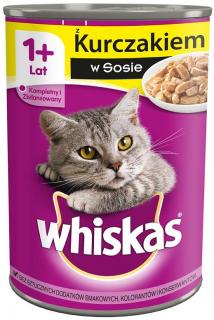 Whiskas Adult Kurczak w sosie Mokra Karma dla kota op. 400g