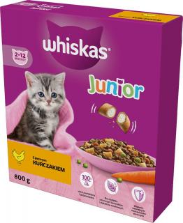 Whiskas Junior z kurczakiem Sucha Karma dla kociąt op. 800g