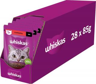 Whiskas Mokra Karma z wołowiną w sosie dla kotów op. 28x85g