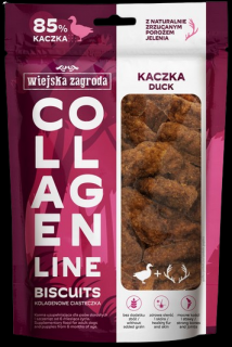 Wiejska Zagroda Collagen Biscuits Przysmaki z Kaczką dla psa op. 90g