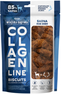 Wiejska Zagroda Collagen Biscuits Przysmaki z Sarną dla psa op. 90g