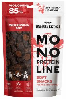 Wiejska Zagroda Monoprotein Soft Snacks Przysmaki z Wołowiną dla psa op. 115g