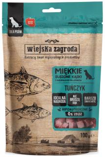 Wiejska Zagroda Przysmaki Suszone Kąski Tuńczyk dla psa op. 100g