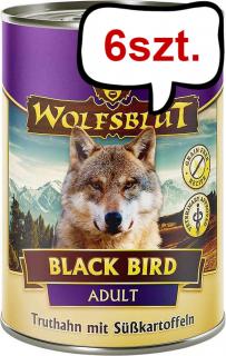 Wolfsblut Adult Black Bird Mokra Karma dla psa op. 395g Pakiet 6szt.