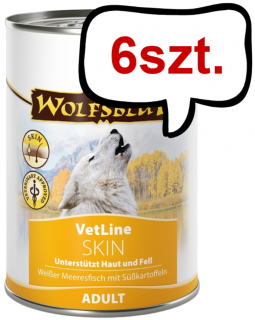 Wolfsblut VetLine SkinCoat Mokra Karma dla psa op. 395g Pakiet 6szt.