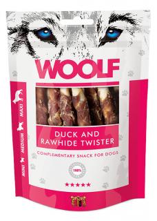 Woolf Przysmak Duck and Rawhide Twister dla psa op. 100g [Data ważności: 30.08.2025]