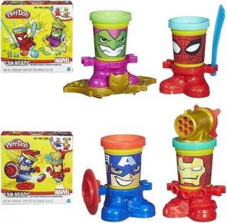 Play-Doh Can-Heads Superbohaterowie Kapian Ameryka i Iron Man B0745 B0745