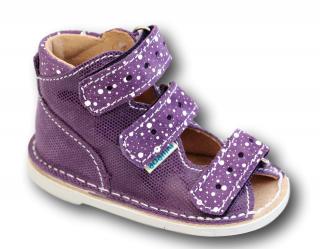 Adamki profilaktyczne buty wzór 012NM -7  kolor Fiolet/fiolet kropeczki
