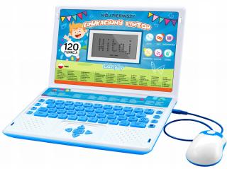 Laptop edukacyjny dla dziecka Kinderplay Blue 120 funkcji