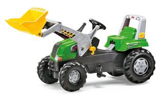 Rolly Toys Junior Zielony Traktor na pedały z łyżką 811465