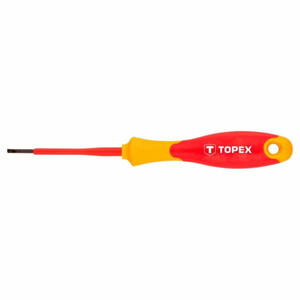 Topex Wkrętak płaski 1000V, 2.5 x 75 mm, CrMo