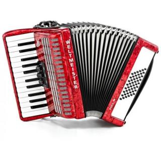 Akordeon Weltmeister Perle 26/48/II/3 Red 48-bas