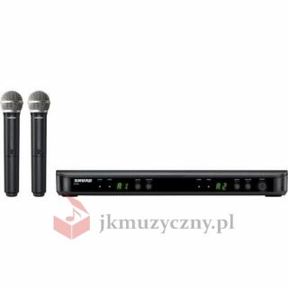 Mikrofon Shure BLX 288E/PG58 podwójny do ręki