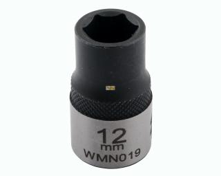 Nasadka sześciokątna 1/2. 12 mm. CrV50BV30. DIN 3124. Waryński"