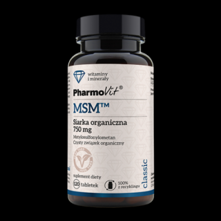 MSM Siarka Organiczna 750mg -120 tabletek