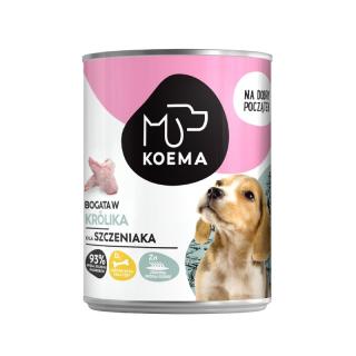 KOEMA JUNIOR karma mokra 90% mięsa, królik 400 g