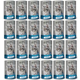 Migos Cat Fish dla kotów dorosłych 415g x 24