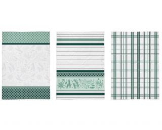 kpl ścierek 3 szt 50x70 Jacquard set green