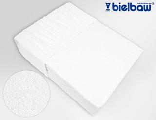 Prześcieradło frotte bielbaw 140x200 białe 001