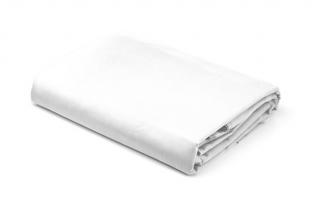 Prześcieradło satyna Pure białe 180x200 z gumką