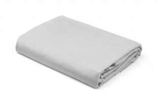 prześcieradło satyna pure srebrne 220x200 z gumką