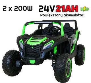 Autko na akumulator MEGA Buggy ATV Racing 2x4 Zielony 24V 21Ah