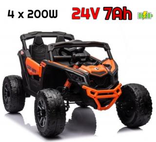 Auto Na Akumulator Buggy Can-am MAVERICK 4x200W 24V 7Ah DK-CA003 Pomarańczowy