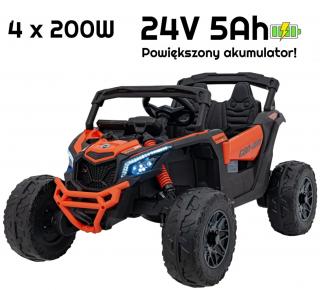 Auto Na Akumulator Buggy Can-am MAVERICK 4x200W 24V DK-CA003 Pomarańczowy