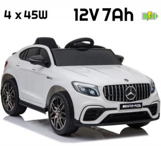 Auto na Akumulator Mercedes GLC 63S Biały 4x45W + POWIĘKSZONY AKUMULATOR 12V7Ah