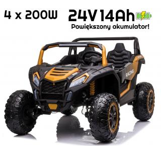 MEGA Buggy ATV Racing A032 4x4 ZŁOTY 24V 14Ah