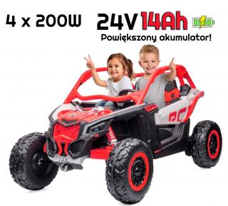 Pojazd Buggy Maverick Turbo RR 4x200W 24V14Ah Pomarańczowy