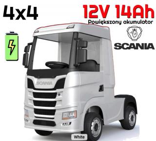 Pojazd TIR Ciężarówka Scania R-SERIE 24V 2x200W Biała