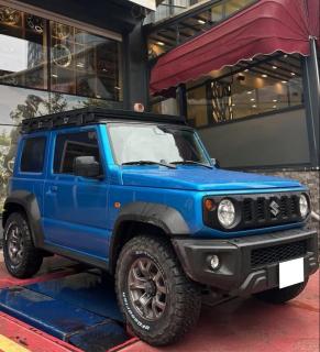 Bagażnik dachowy aluminiowy platforma + relingi Suzuki Jimny JB74